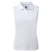 FootJoy Ladies Interlock Sleeveless Shirt - White